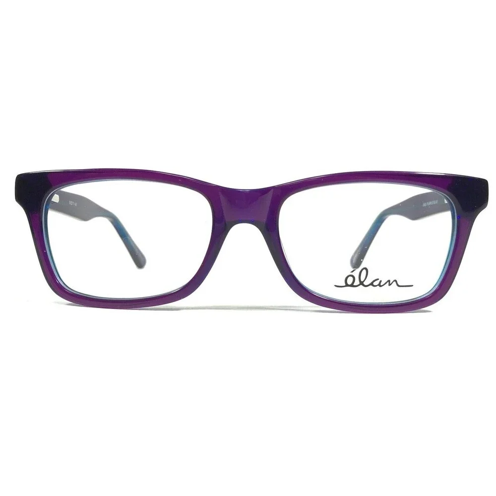 Elan 3002 PURPLE BLUE Eyeglasses Frames Square Full Rim 50-17-140